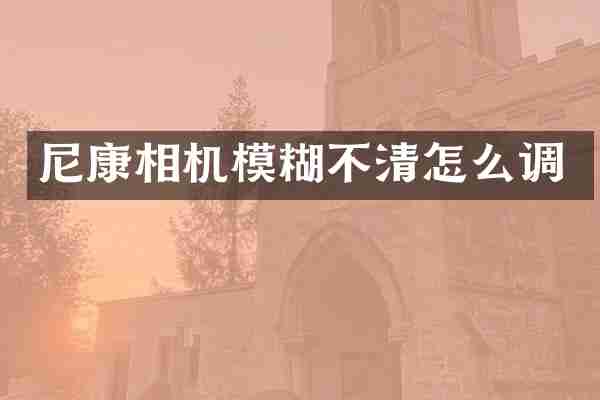 尼康相机模糊不清怎么调