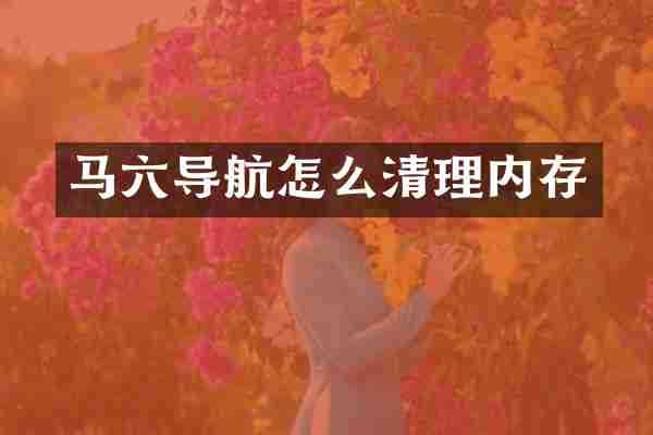 马六导航怎么清理内存