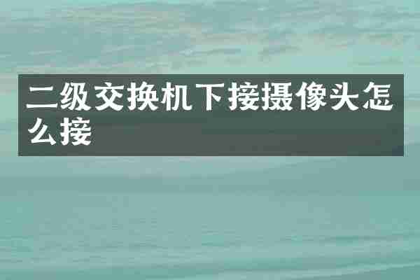 二级交换机下接摄像头怎么接