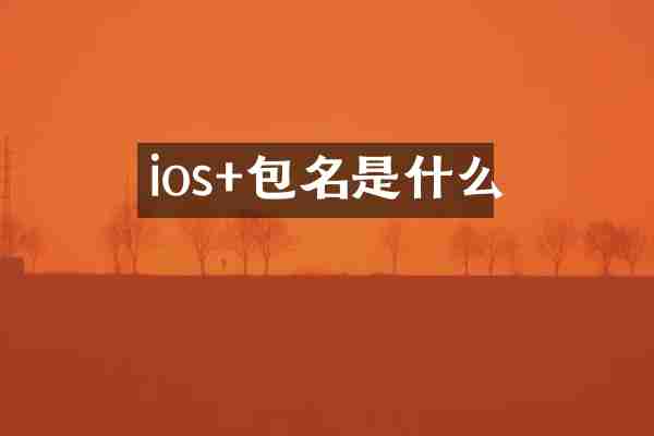 ios+包名是什么