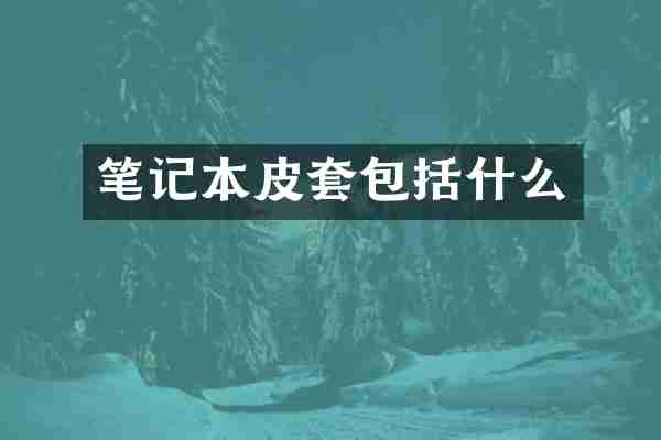 笔记本皮套包括什么