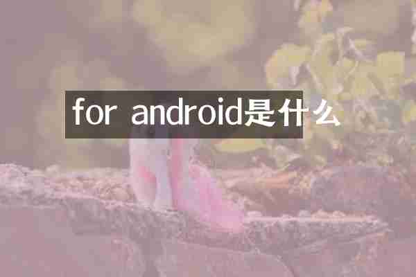 for android是什么