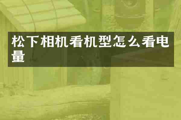 相机看机型怎么看电量