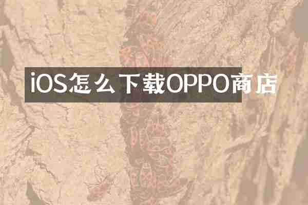 iOS怎么下载OPPO商店