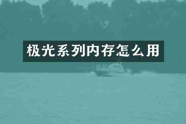 极光系列内存怎么用