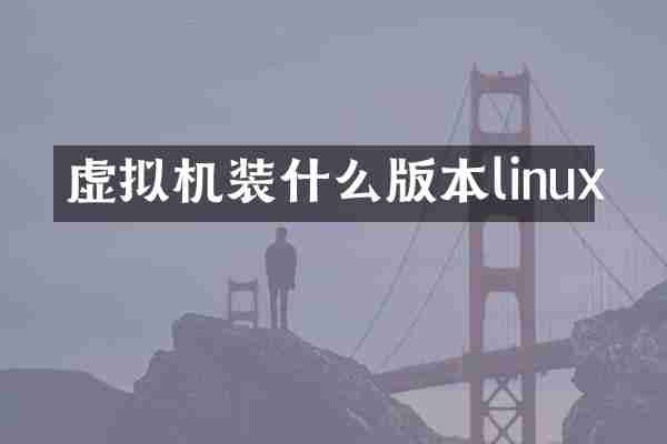 虚拟机装什么版本linux