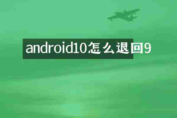 android10怎么退回9