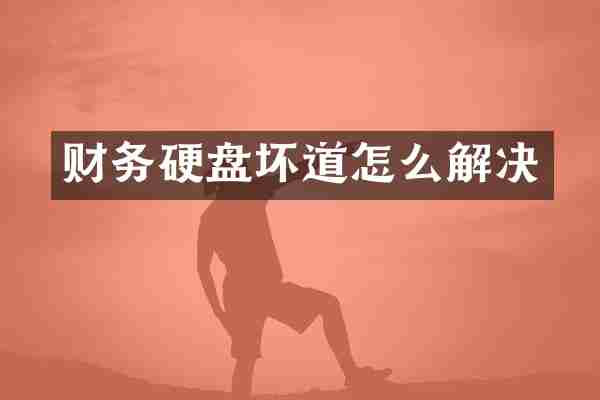 财务硬盘坏道怎么解决