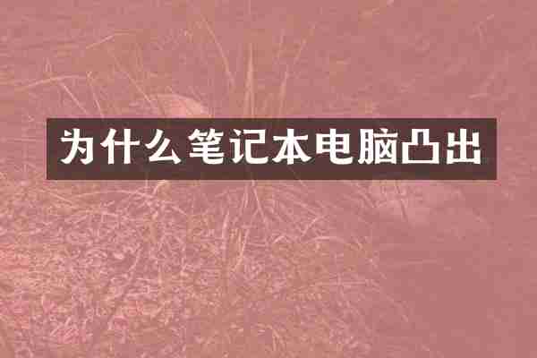 为什么笔记本电脑凸出