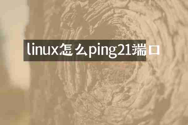 linux怎么ping21端口