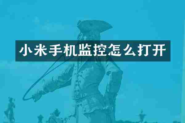 小米怎么打开