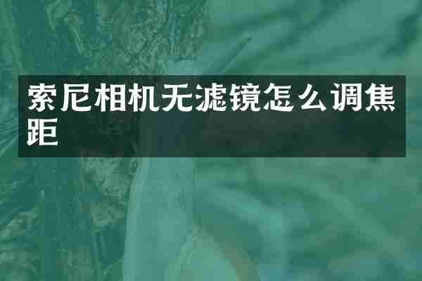 相机无滤镜怎么调焦距