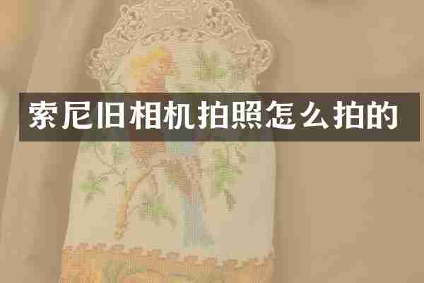 旧相机拍照怎么拍的