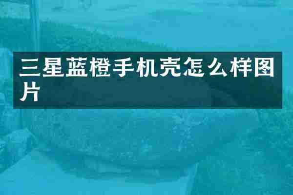 三星蓝橙手机壳怎么样图片