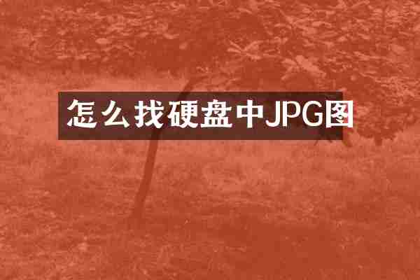 怎么找硬盘中JPG图