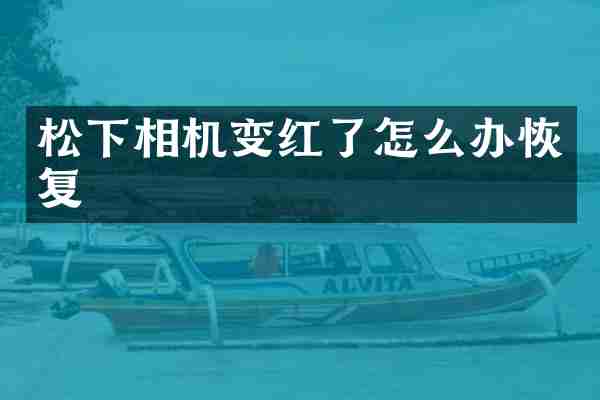 相机变红了怎么办恢复