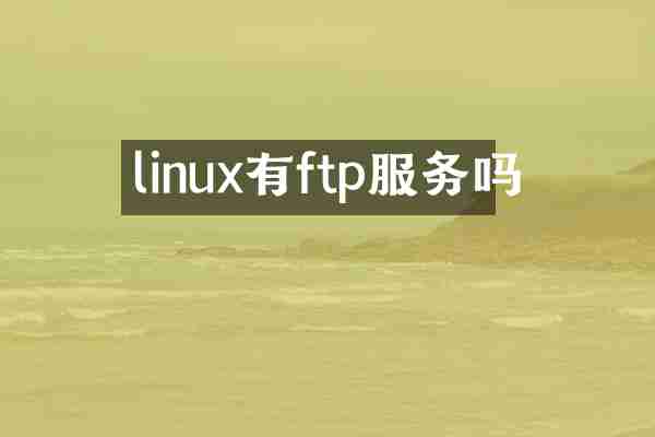 linux有ftp服务吗