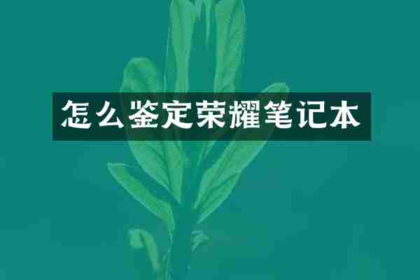 怎么鉴定荣耀笔记本