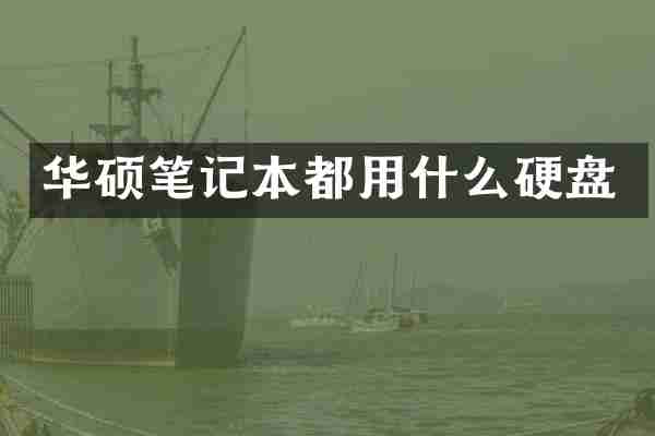 华硕笔记本都用什么硬盘