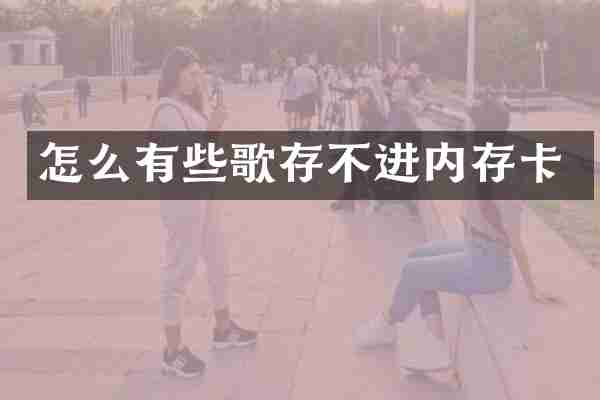 怎么有些歌存不进内存卡