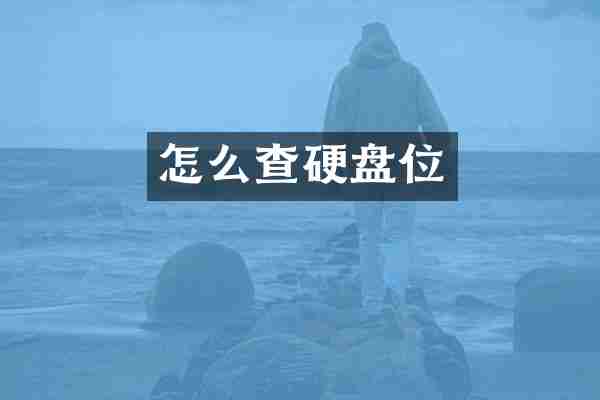 怎么查硬盘位