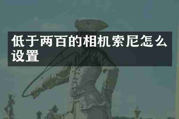 低于两百的相机怎么设置