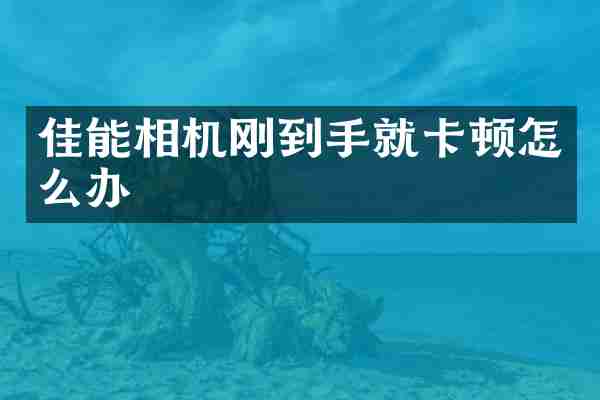 佳能相机刚到手就卡顿怎么办