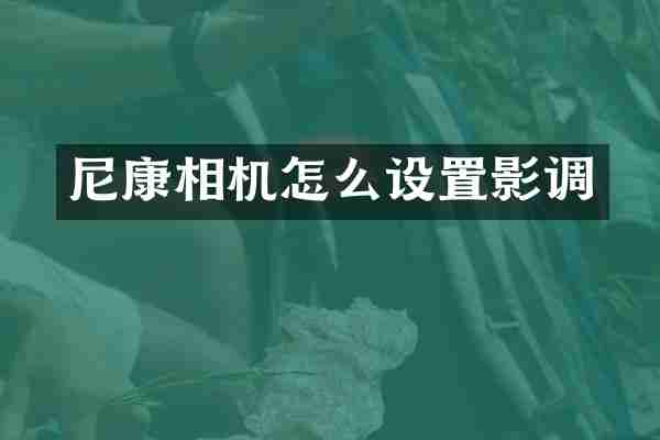 尼康相机怎么设置影调