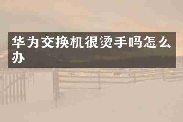 华为交换机很烫手吗怎么办