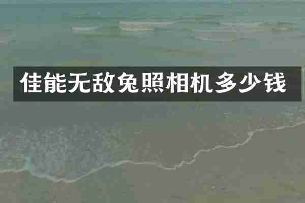 佳能无敌兔照相机多少钱