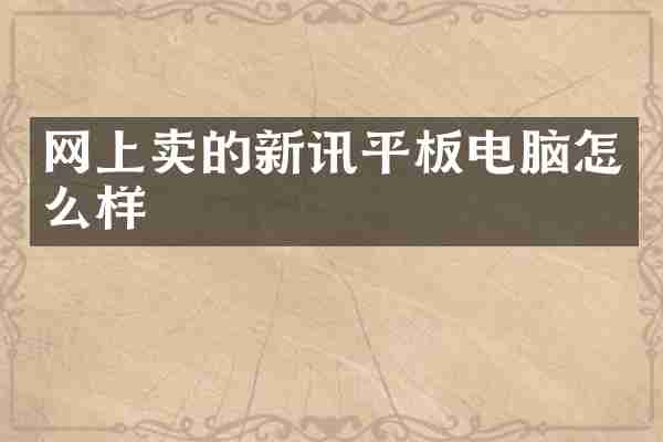 网上卖的新讯平板电脑怎么样