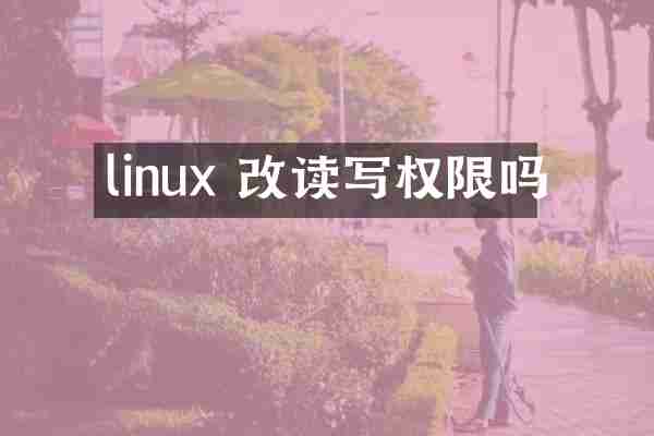 linux 改读写权限吗