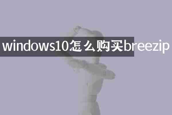 windows10怎么购买breezip