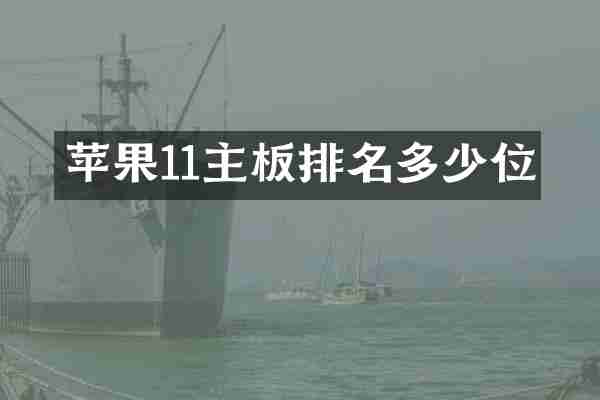 苹果11主板排名多少位