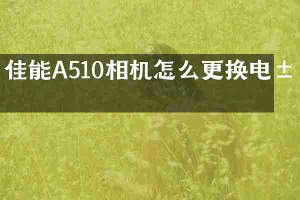 佳能A510相机怎么更换电池