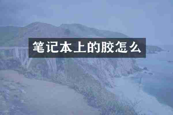 笔记本上的胶怎么