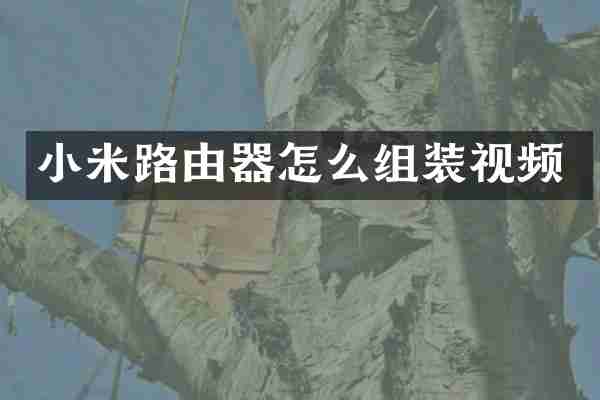 小米路由器怎么组装视频