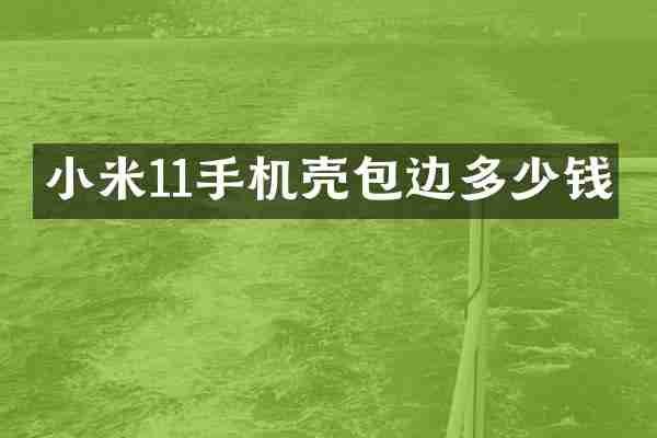 小米11手机壳包边多少钱