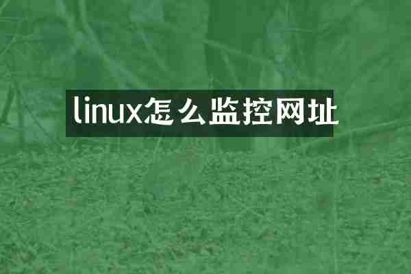 linux怎么监控网址