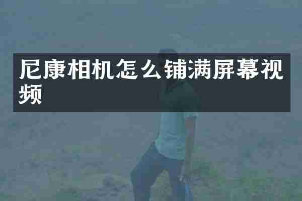 尼康相机怎么铺满屏幕视频