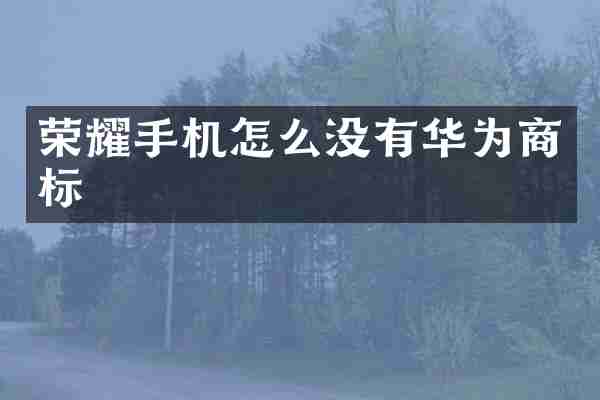 荣耀手机怎么没有华为商标