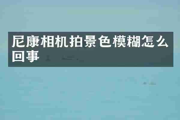 尼康相机拍景色模糊怎么回事