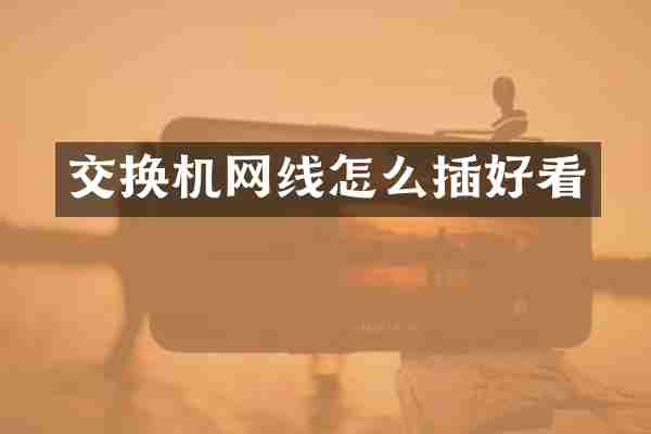 交换机网线怎么插好看