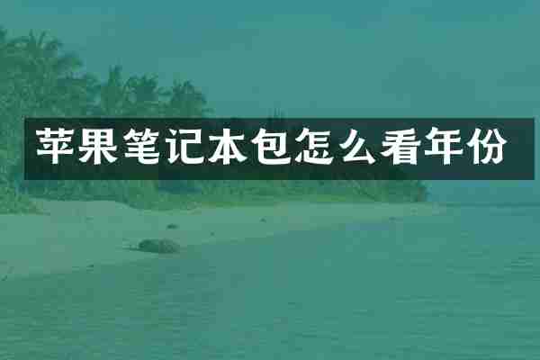苹果笔记本包怎么看年份