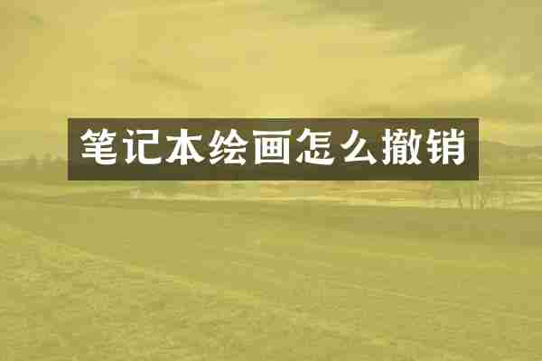 笔记本绘画怎么撤销