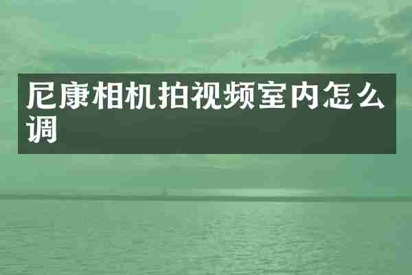 尼康相机拍视频室内怎么调