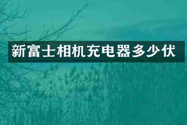 新富士相机充电器多少伏