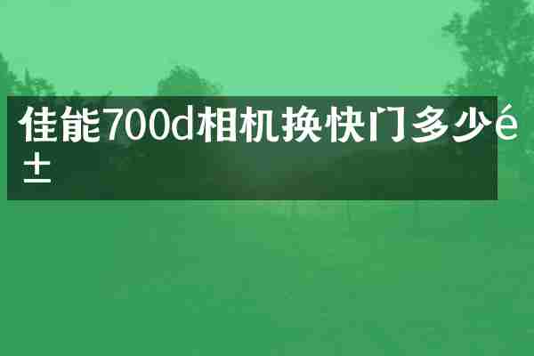 佳能700d相机换快门多少钱