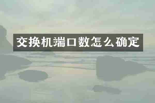 交换机端口数怎么确定