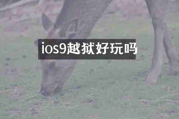 ios9越狱好玩吗